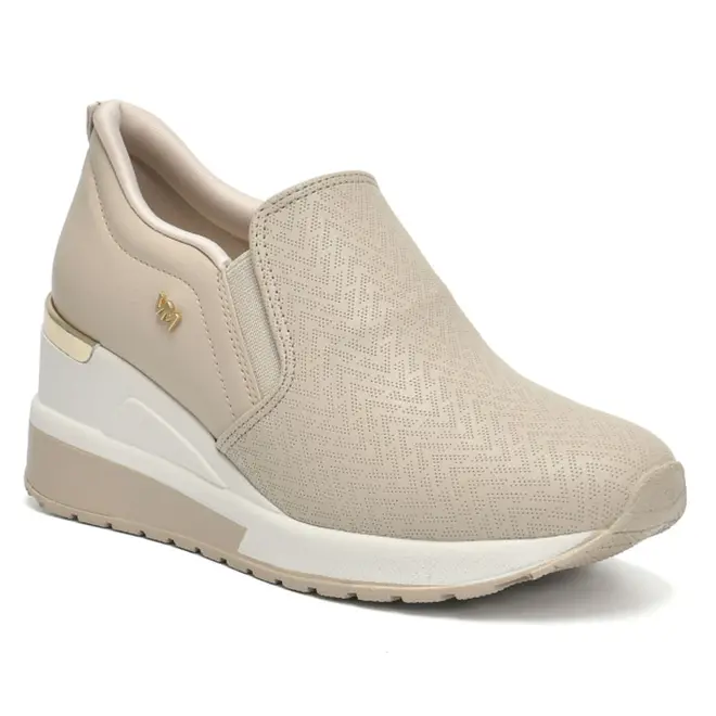 Tênis Anabela Feminino Via Marte Creme 046-002-23
