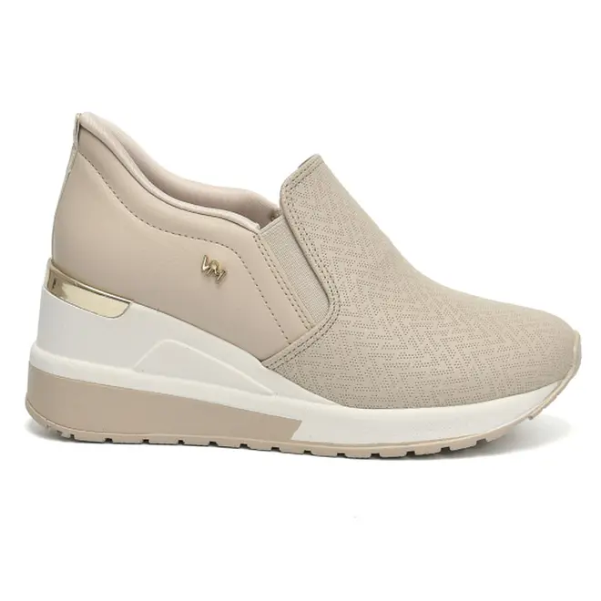 Tênis Anabela Feminino Via Marte Creme 046-002-23