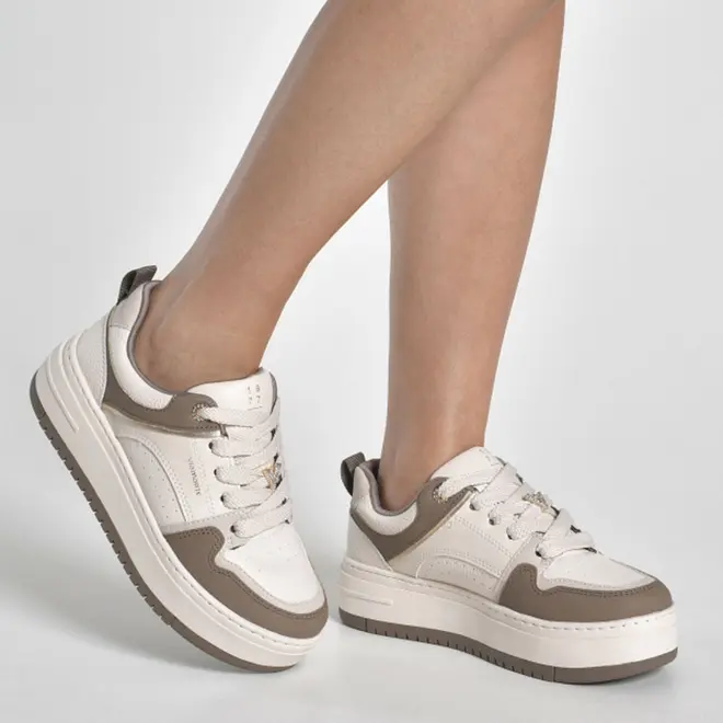 Tênis Casual Feminino Via Marte Creme 306-004-16