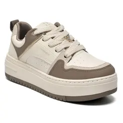 Tênis Casual Feminino Via Marte Creme 306-004-16