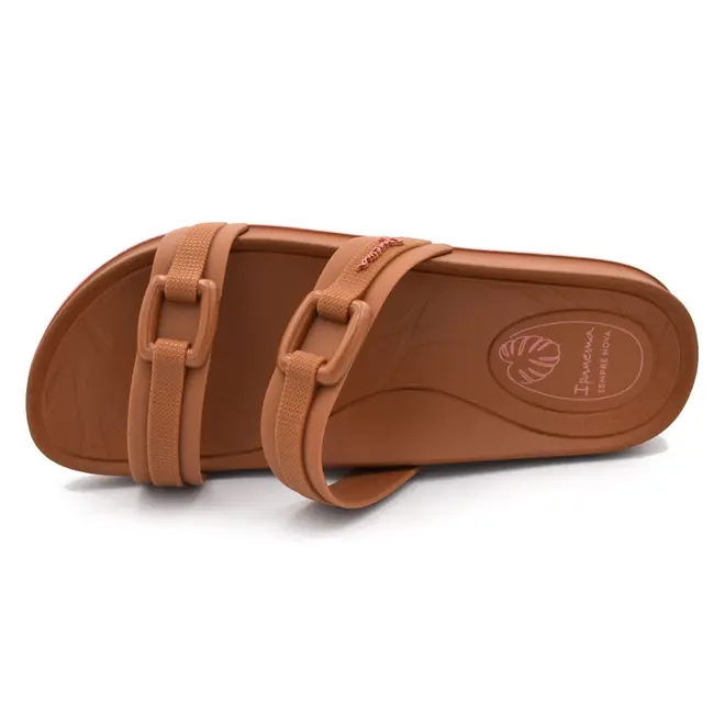 Chinelo Slide Feminino Ipanema Shine Caramelo 27571
