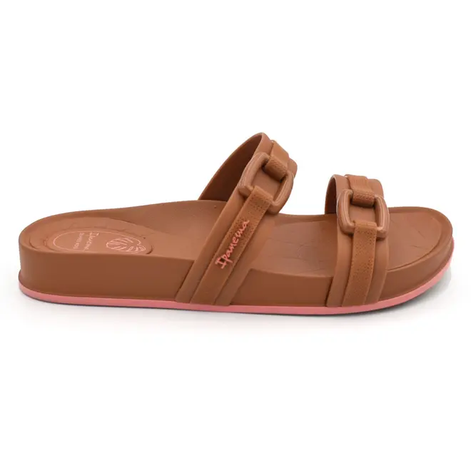 Chinelo Slide Feminino Ipanema Shine Caramelo 27571