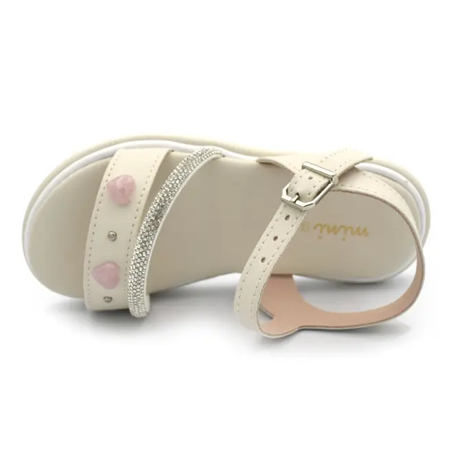 Sandália de Menina Mini Sua Cia do 20 ao 26 Off White 7075.00866
