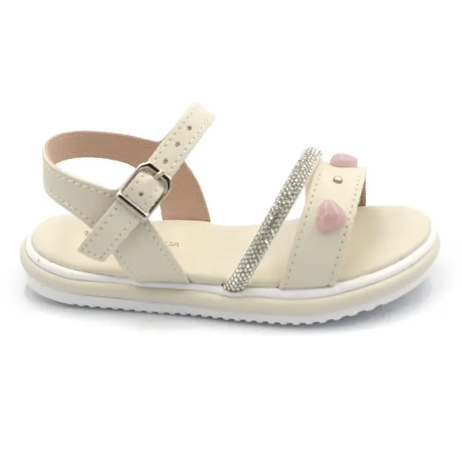 Sandália de Menina Mini Sua Cia do 20 ao 26 Off White 7075.00866