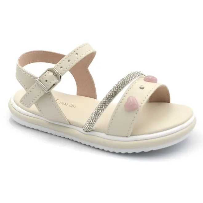 Sandália de Menina Mini Sua Cia do 20 ao 26 Off White 7075.00866