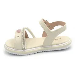 Sandália de Menina Mini Sua Cia do 20 ao 26 Off White 7075.00866