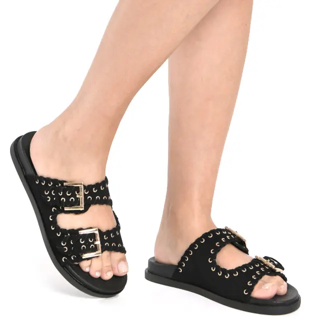Papete Feminina Via Marte Preto 107-053-07