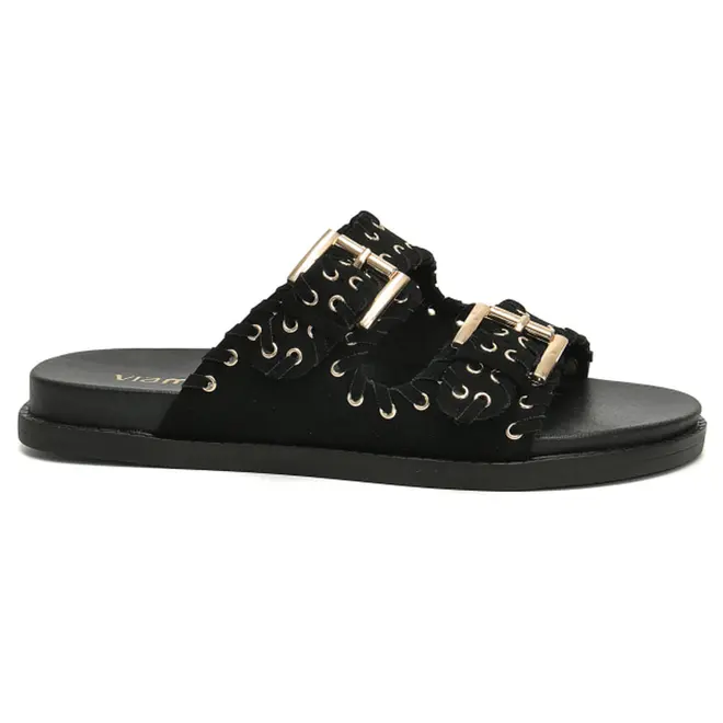 Papete Feminina Via Marte Preto 107-053-07