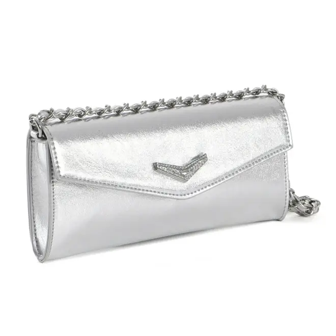 Bolsa Crossbody Feminina Via Marte Prata B1-420-01
