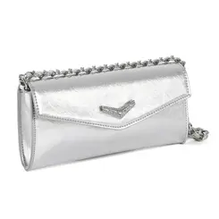 Bolsa Crossbody Feminina Via Marte Prata B1-420-01