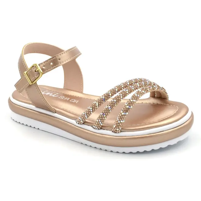 Papete de Menina Mini Sua Cia do 28 ao 34 Ouro Rosê 9207.52326