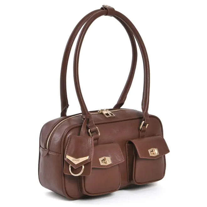 Bolsa de Ombro Feminina Via Marte Caramelo B1-421-01