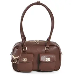 Bolsa de Ombro Feminina Via Marte Caramelo B1-421-01