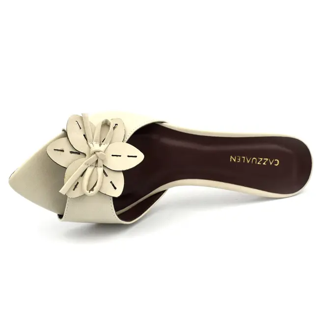 Tamanco de Salto Feminino Cazzualen Off White 804.10058