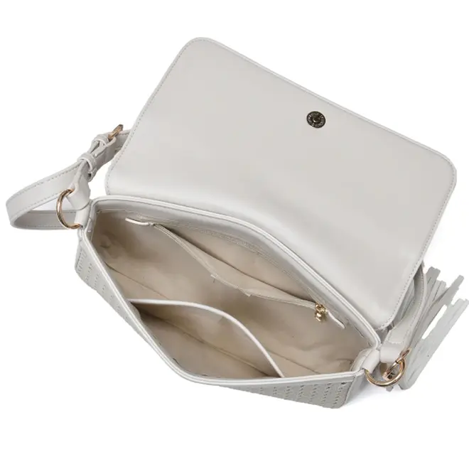 Shoulder Bag Feminina Via Marte Off White B1-408-01