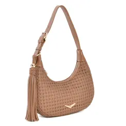 Shoulder Bag Feminina Via Marte Marrom B1-407-01