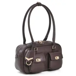 Bolsa de Ombro Feminina Via Marte Marrom B1-421-01