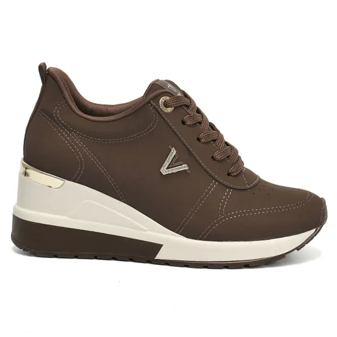 Tênis Anabela Feminino Via Marte Marrom 046-023-22