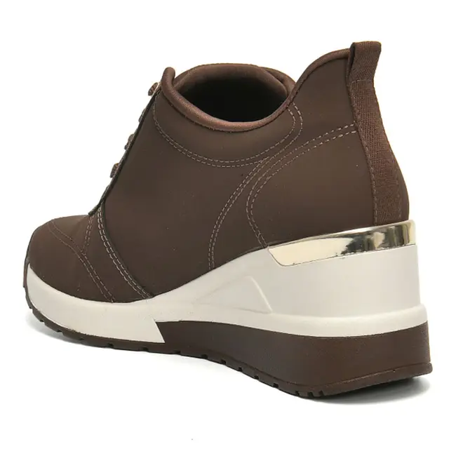Tênis Anabela Feminino Via Marte Marrom 046-023-22