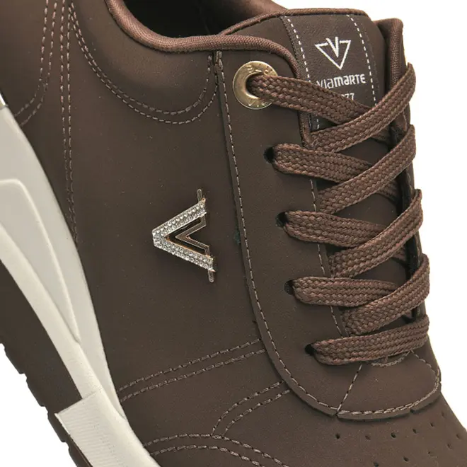 Tênis Anabela Feminino Via Marte Marrom 046-023-22