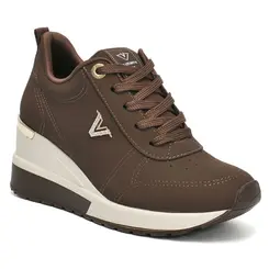 Tênis Anabela Feminino Via Marte Marrom 046-023-22