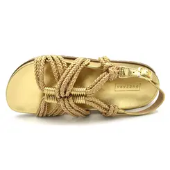 Papete Feminina Suzzara Dourado 3800-12586