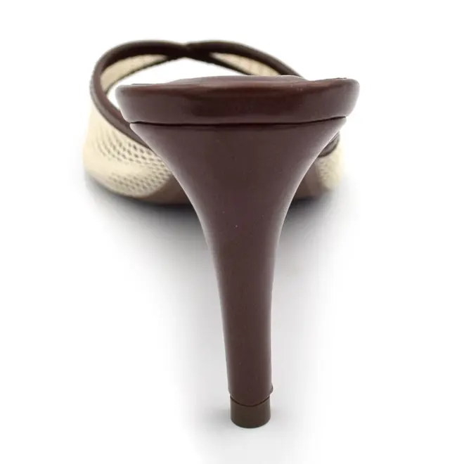 Tamanco de Salto Feminino Cazzualen Off White 804.9919