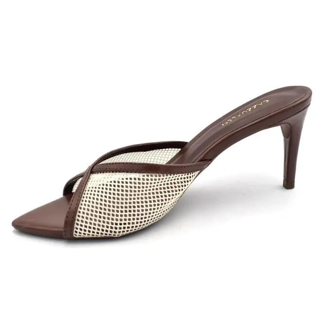 Tamanco de Salto Feminino Cazzualen Off White 804.9919