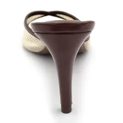 Tamanco de Salto Feminino Cazzualen Off White 804.9919