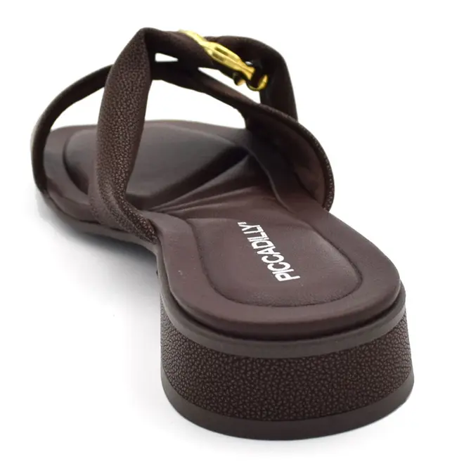 Tamanco de Salto Baixo Feminino Piccadilly Marrom 591003