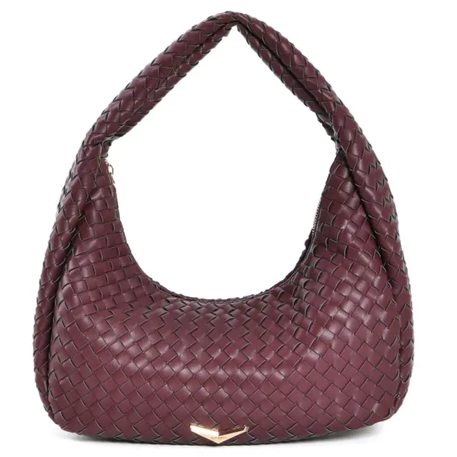 Bolsa de Ombro Feminina Via Marte Bordô B1-405-01