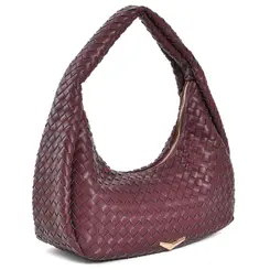 Bolsa de Ombro Feminina Via Marte Bordô B1-405-01