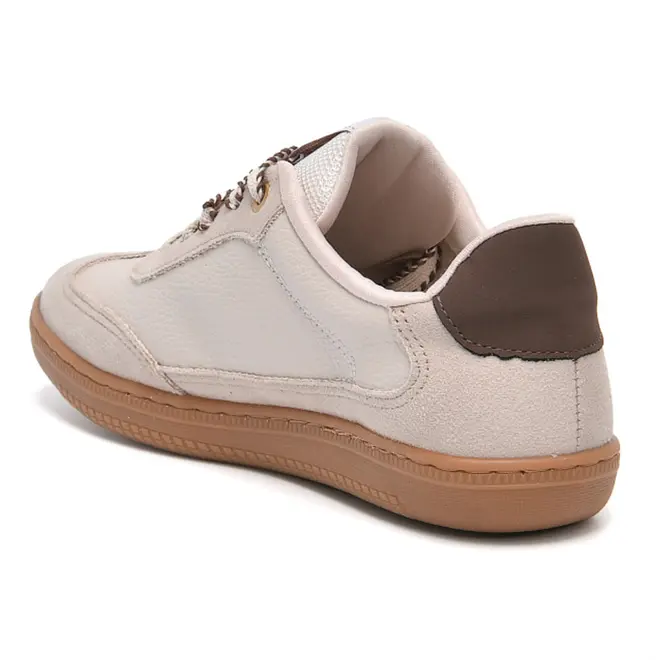 Tênis Casual Feminino Via Marte Off White 129-013-06