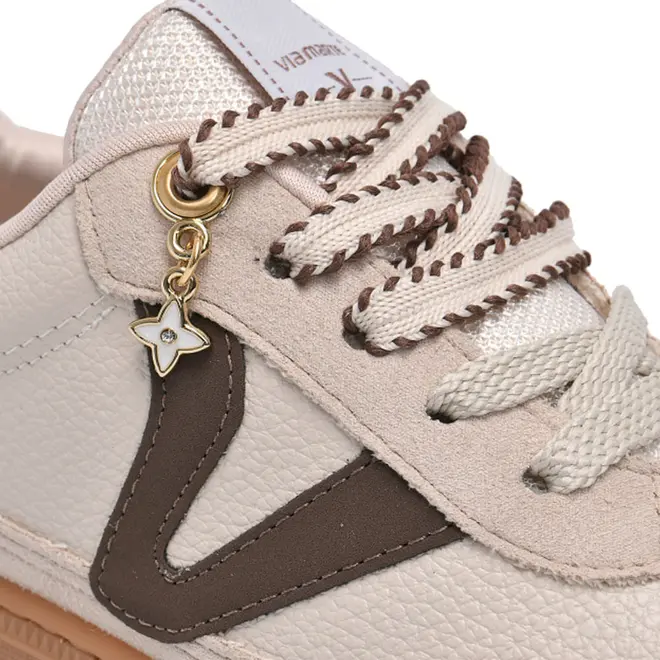 Tênis Casual Feminino Via Marte Off White 129-013-06
