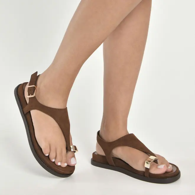 Papete Feminina Via Marte Marrom 374-007-02