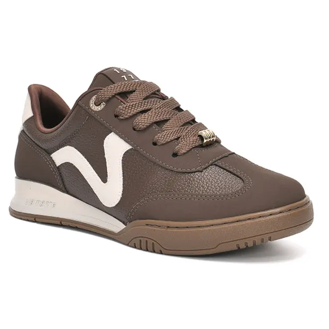 Tênis Casual Feminino Via Marte Marrom 394-001-02