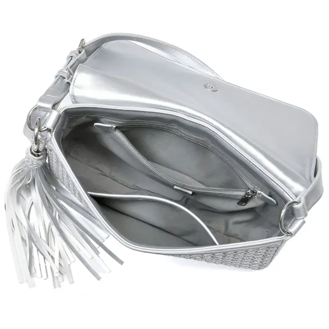 Shoulder Bag Feminina Via Marte Prata B1-408-01