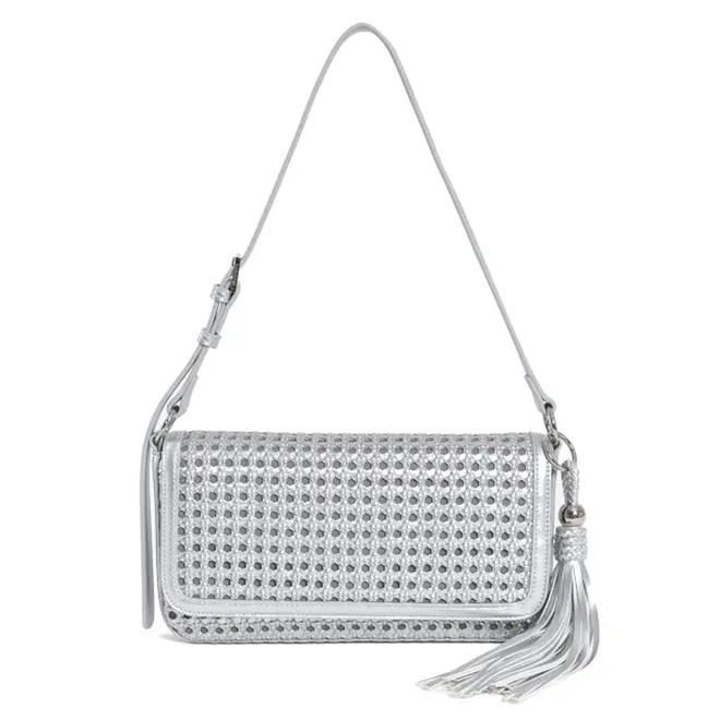 Shoulder Bag Feminina Via Marte Prata B1-408-01