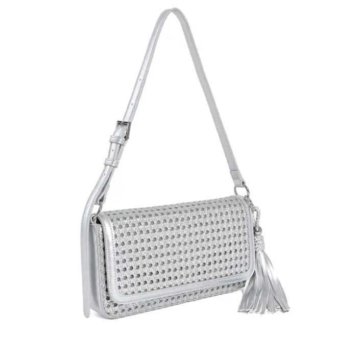 Shoulder Bag Feminina Via Marte Prata B1-408-01