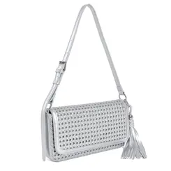 Shoulder Bag Feminina Via Marte Prata B1-408-01