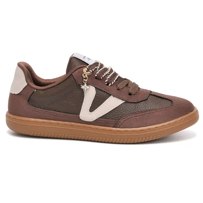 Tênis Casual Feminino Via Marte Marrom 129-013-06