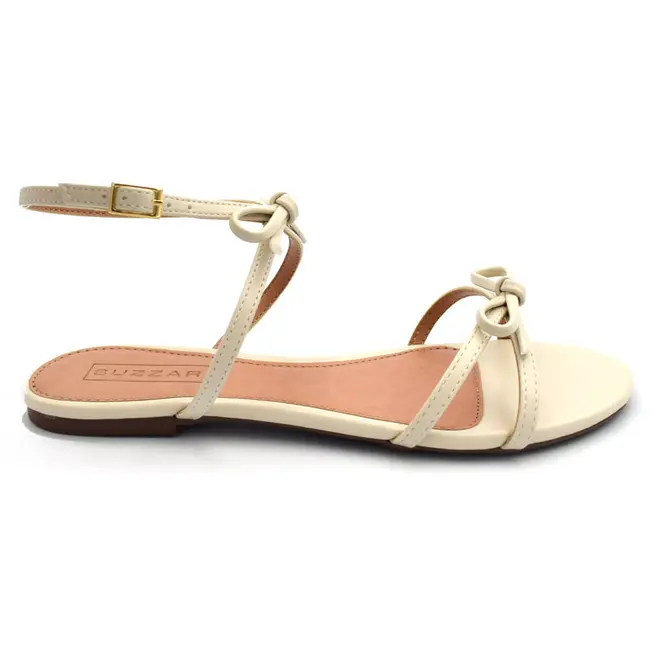 Sandália Rasteira Feminina Suzzara Off White 13.1347