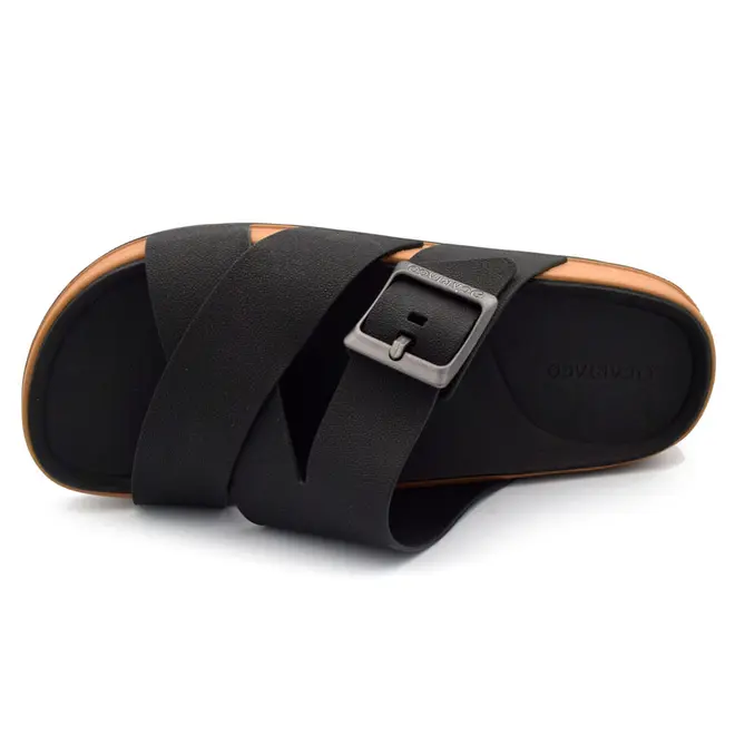 Chinelo Slide Masculino Cartago Roma Preto 12691
