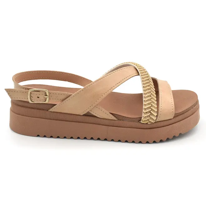 Papete Feminina Mississipi Bege J2743