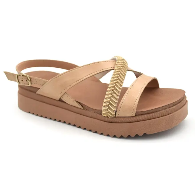 Papete Feminina Mississipi Bege J2743