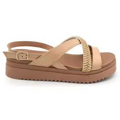 Papete Feminina Mississipi Bege J2743