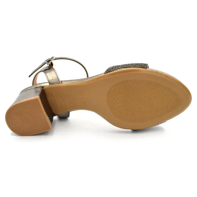 Sandália de Salto Bloco Feminina Vizzano Prata 6291.1822.31949