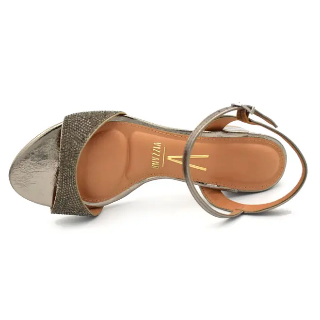 Sandália de Salto Bloco Feminina Vizzano Prata 6291.1822.31949