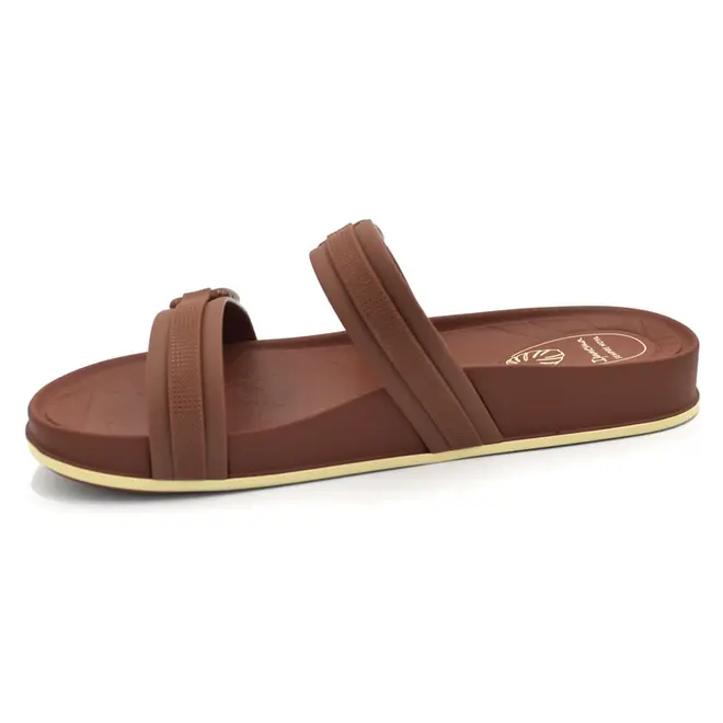 Chinelo Slide Feminino Ipanema Shine Marrom 27571