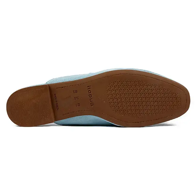 Tamanco Mule Itapuã Couro Azul Feminino